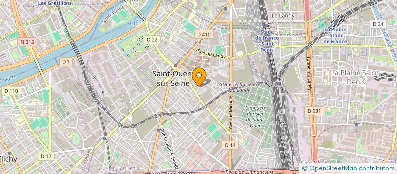 localisation de l'entreprise MOUVEMENT ET COULEUR à SAINT-OUEN-SUR-SEINE