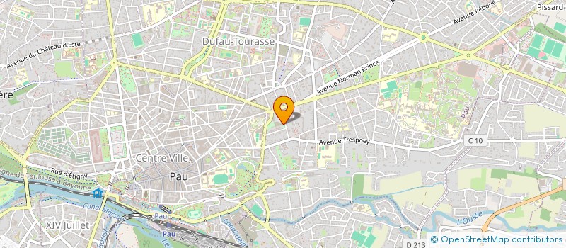 localisation de l'entreprise MOUVEMENT EUCHARISTIQUE JEUNES DU BEARN à PAU