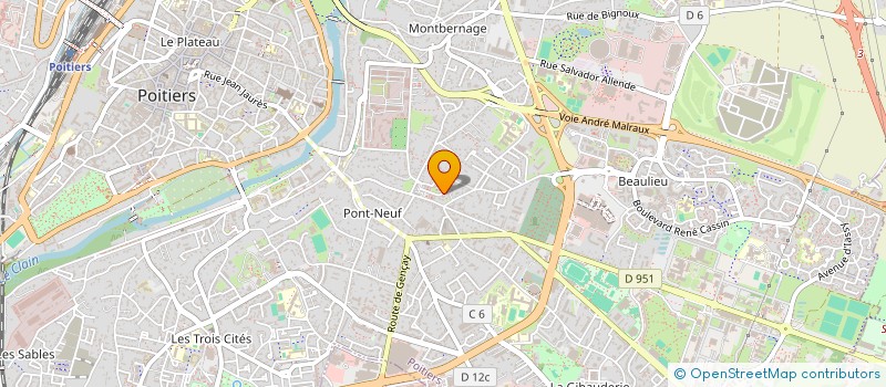 localisation de l'entreprise MOUVEMENT EUROPEEN FRANCE-VIENNE à POITIERS