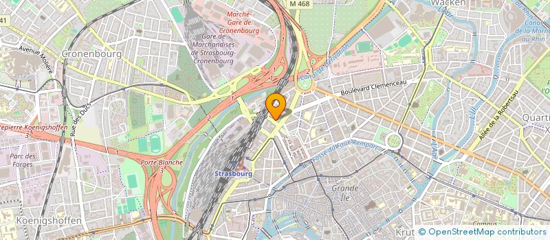 localisation de l'entreprise MOUVEMENT FLAMBEAUX & CLAIRES FLAMMES à STRASBOURG