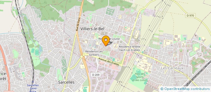 localisation de l'entreprise MOUVEMENT FRANCE-AFRIQUE FRANCOPHONE DES SOURDS  VILLIERS-LE-BEL