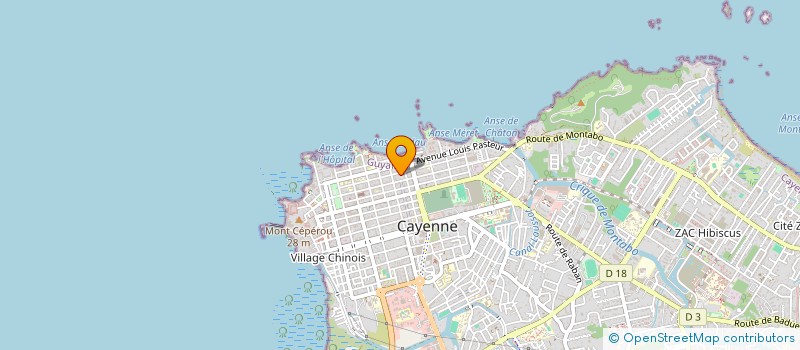localisation de l'entreprise MOUVEMENT GUYANE RENOUVEAU à CAYENNE