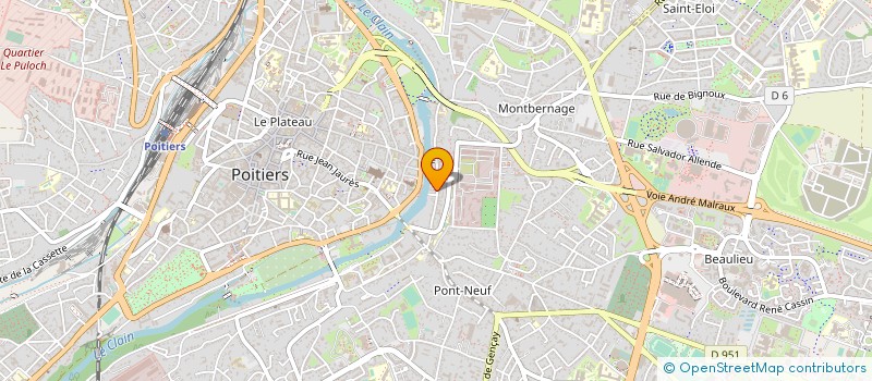 localisation de l'entreprise MOUVEMENT INDEPENDANT POUR L'EXPLORATION DE L'UNIVERS LUDIQUE  POITIERS