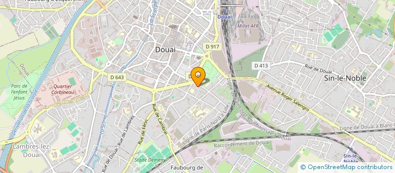 localisation de l'entreprise MOUVEMENT PARTAGE ET INSERTION  DOUAI