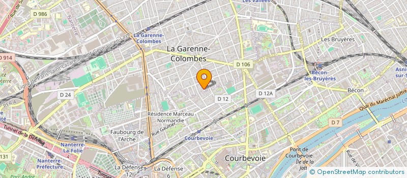 localisation de l'entreprise MOUVEMENT POUR L'EMANCIPATION DES TERRITOIRES à LA GARENNE-COLOMBES