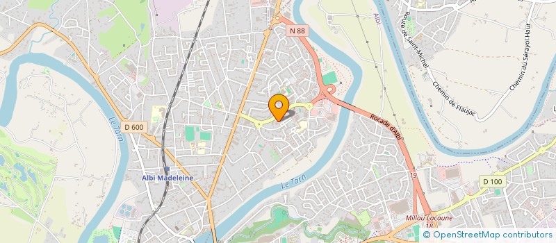 localisation de l'entreprise MOUVEMENT POUR UNE ALTERNATIVE NON VIOLENTE à ALBI