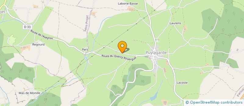 localisation de l'entreprise MOUVEMENT PROTECTION ANIMALE  PUYLAGARDE