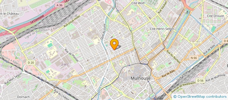 localisation de l'entreprise MOUVEMENT VIE LIBRE à MULHOUSE