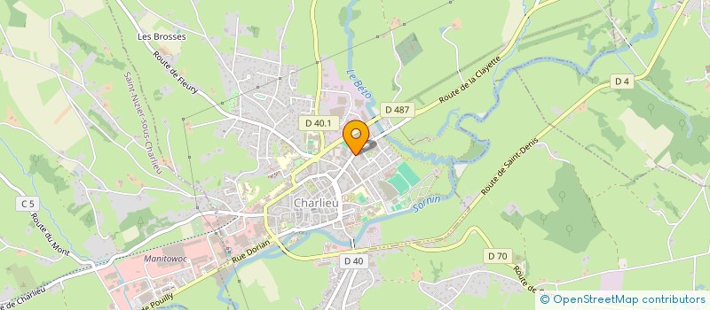 localisation de l'entreprise MOUVEMENT VIE LIBRE BUVETTE  CHARLIEU