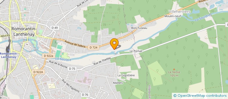 localisation de l'entreprise MOUVEMENTS ET DECORS DE FRANCE à ROMORANTIN-LANTHENAY