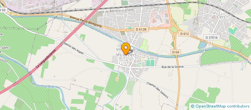 localisation de l'entreprise MOUVEMENTS LOISIRS ET FORME à VILLENEUVE-LES-BEZIERS