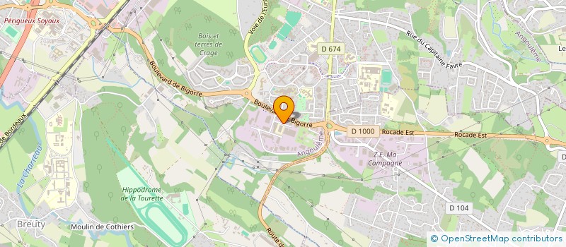 localisation de l'entreprise MOUVEO à ANGOULEME