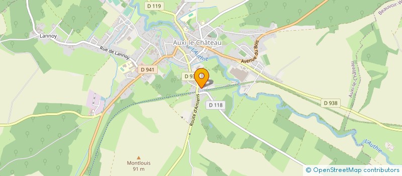 localisation de l'entreprise MOUXITO à AUXI-LE-CHATEAU