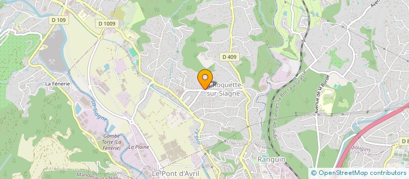 localisation de l'entreprise MOUYSSARON à LA ROQUETTE-SUR-SIAGNE