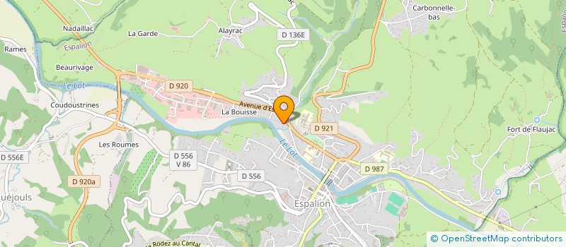 localisation de l'entreprise MOUYSSET PERE ET FILS à ESPALION