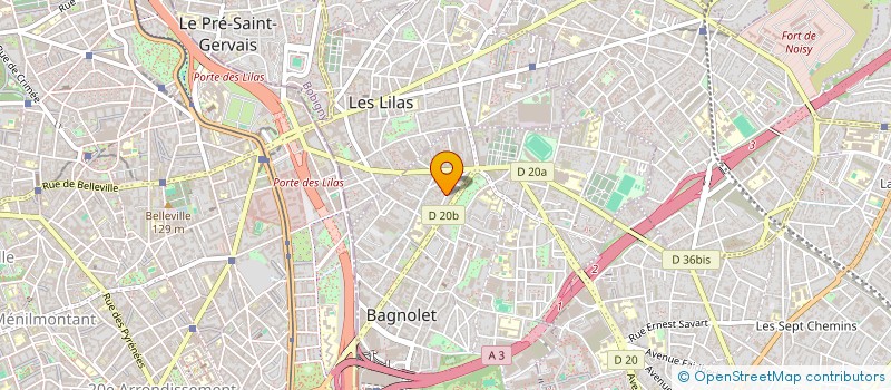 localisation de l'entreprise MOUZON AIR ET TECHNIQUES à BAGNOLET