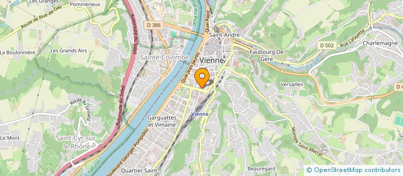 localisation de l'entreprise MOUZON LE COIN DU BOEUF  VIENNE