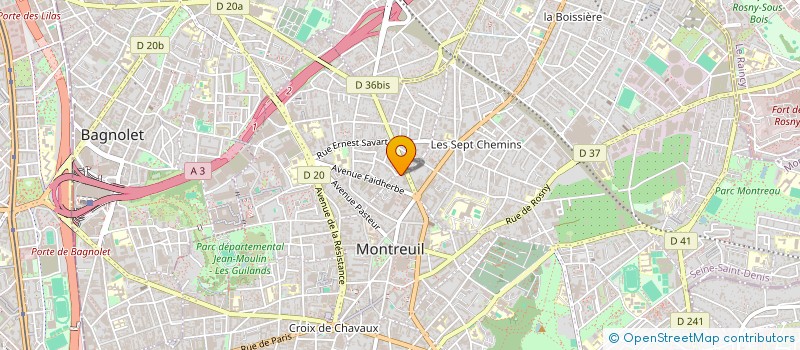 localisation de l'entreprise MOVA à MONTREUIL