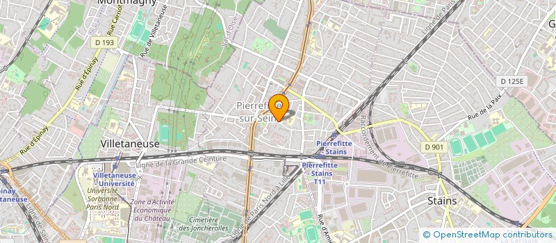 localisation de l'entreprise MOVE CITY VTC à PIERREFITTE-SUR-SEINE