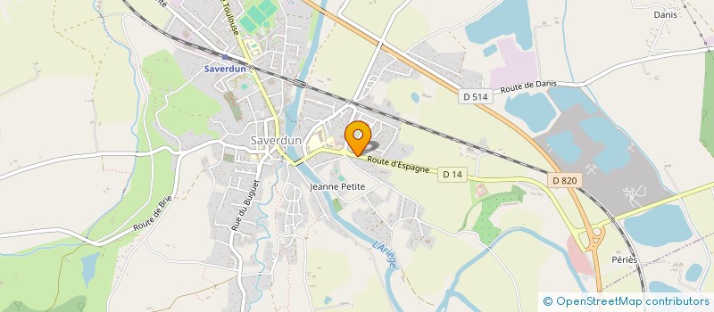 localisation de l'entreprise MOVE FITNESS à SAVERDUN