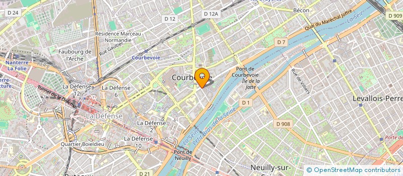 localisation de l'entreprise MOVE TO IMPROVE à COURBEVOIE