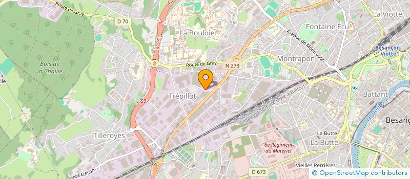 localisation de l'entreprise MOVEOS à BESANCON