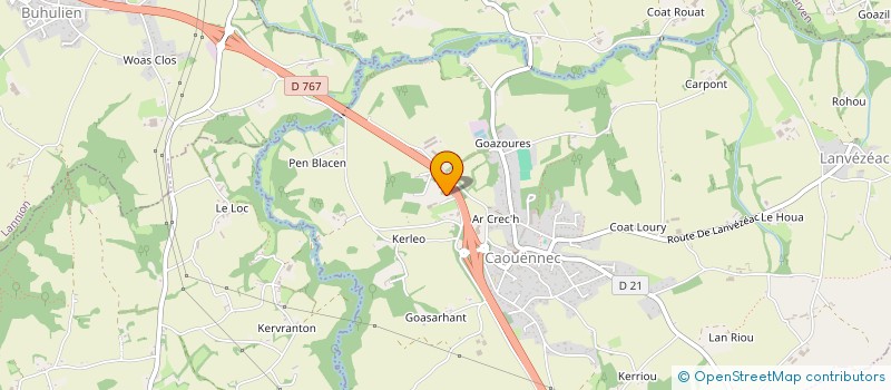 localisation de l'entreprise MOVERDRO  CALLAC