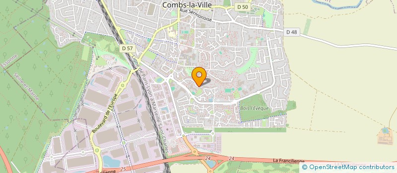 localisation de l'entreprise MOVIE PROJECT  COMBS-LA-VILLE