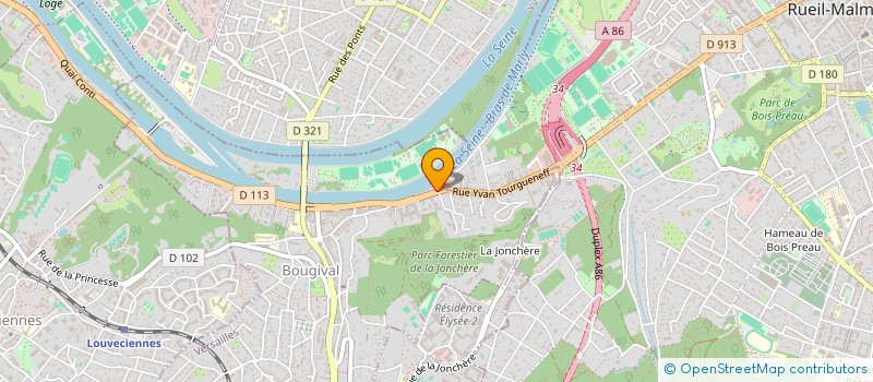 localisation de l'entreprise MOVIN ON UP  BOUGIVAL