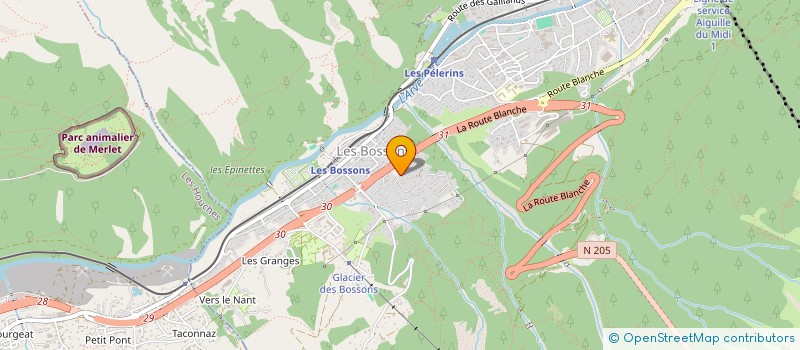 localisation de l'entreprise MOVING MOUNTAINS  CHAMONIX-MONT-BLANC