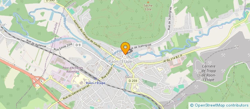 localisation de l'entreprise MOVING SERVICES à RAON-L'ETAPE