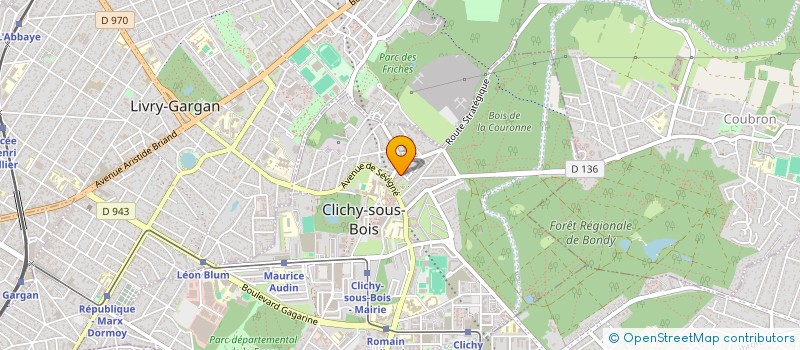 localisation de l'entreprise MOVING TRANS à CLICHY-SOUS-BOIS