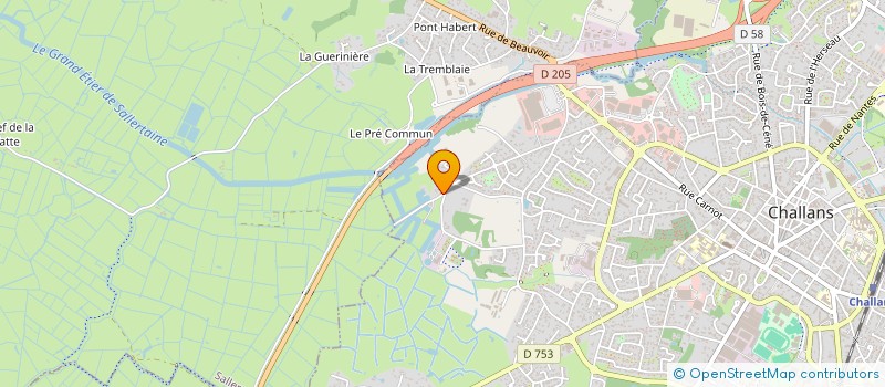 localisation de l'entreprise MOW à CHALLANS