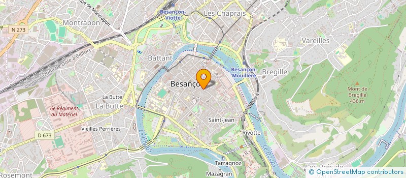 localisation de l'entreprise MOX-THEATRE à BESANCON