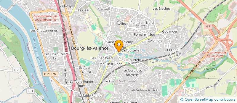 localisation de l'entreprise MOYA  BOURG-LES-VALENCE