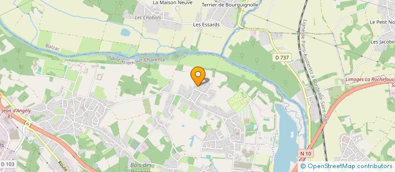 localisation de l'entreprise MOYA à SAINT-YRIEIX-SUR-CHARENTE