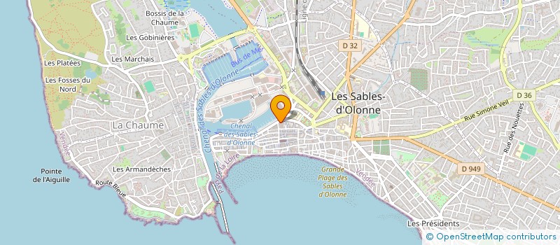 localisation de l'entreprise MOYA à LES SABLES-D'OLONNE