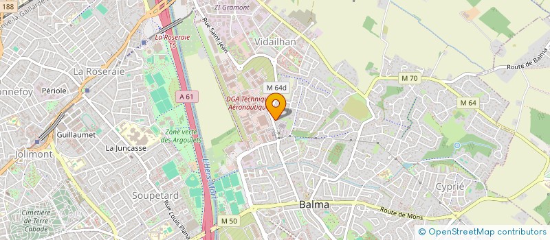 localisation de l'entreprise MOYAL CHRISTEL & SEBASTIEN  BALMA