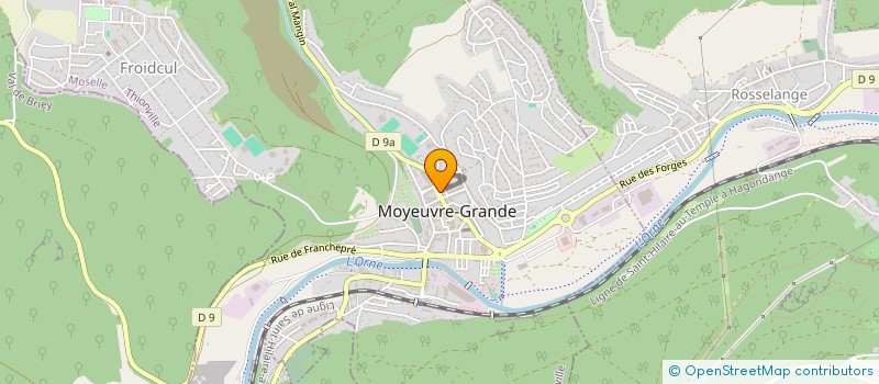 localisation de l'entreprise MOYEUVRE OPTIQUE SARL  MOYEUVRE-GRANDE