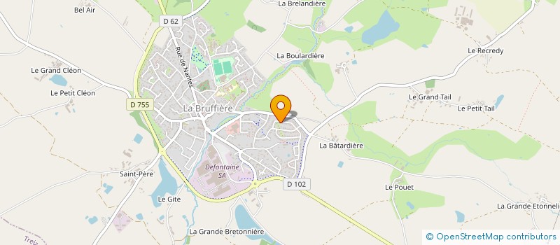 localisation de l'entreprise MOYON-VINET  LA BRUFFIERE