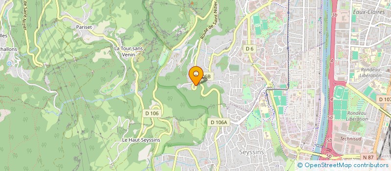 localisation de l'entreprise MOYROUD RAYMOND  SEYSSINET-PARISET