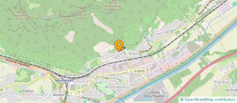 localisation de l'entreprise MOZ  MONTMELIAN