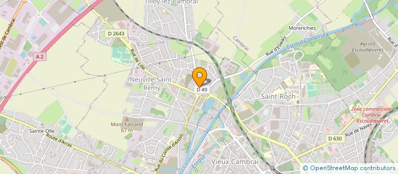 localisation de l'entreprise MOZ'CARS GARAGE  NEUVILLE-SAINT-REMY