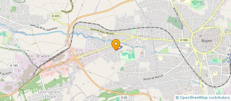 localisation de l'entreprise MOZAC BMX  MOZAC