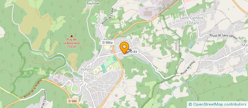 localisation de l'entreprise MOZAC VOLVIC BASKET  VOLVIC