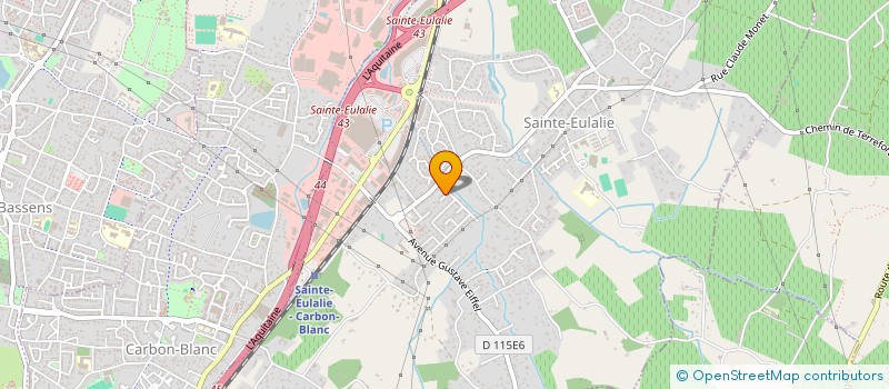 localisation de l'entreprise MOZAIC  SAINTE-EULALIE