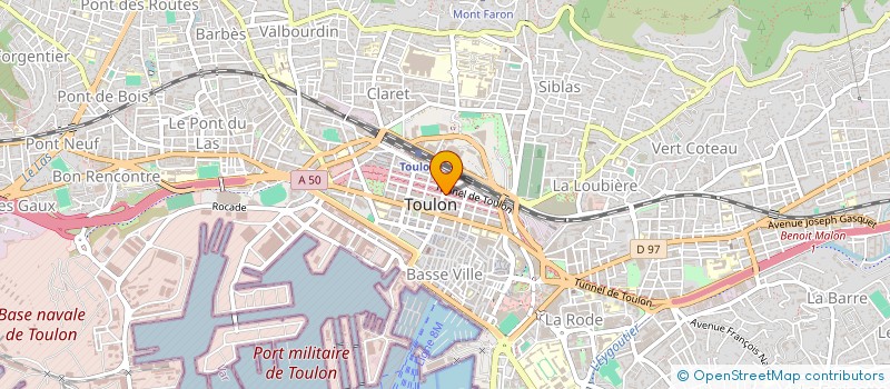 localisation de l'entreprise MOZAIC à TOULON