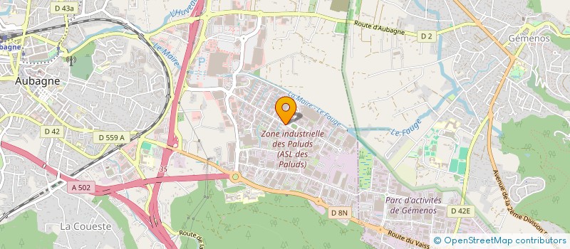 localisation de l'entreprise MOZAIK à AUBAGNE