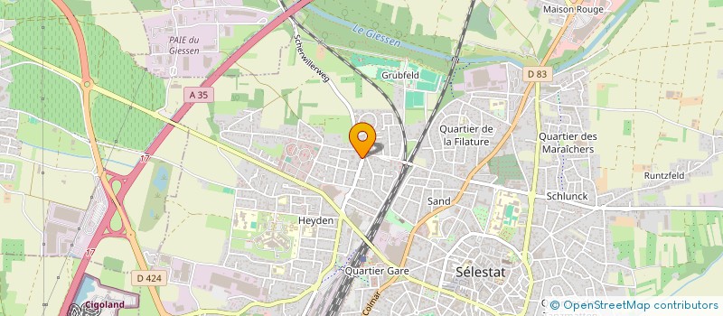 localisation de l'entreprise MOZAIK ALSACE à SELESTAT