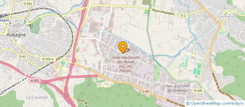 localisation de l'entreprise MOZAIK IMMO GARLABAN à AUBAGNE